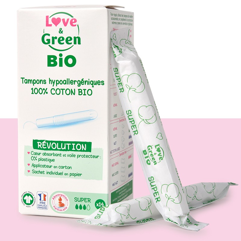 Love & Green  Protections Hygieniques Bio - La Fourche